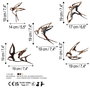 Wallity Birds-2 Escultura de Pared de Metal Multicolor
